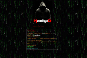 Pantallazo del sitio del Ministerio de Defensa hackeado